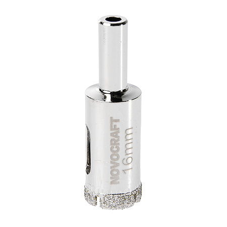 Коронка по стеклу/керамика  16мм алмазная (2шт) (KAC016052302) Novocraft *1