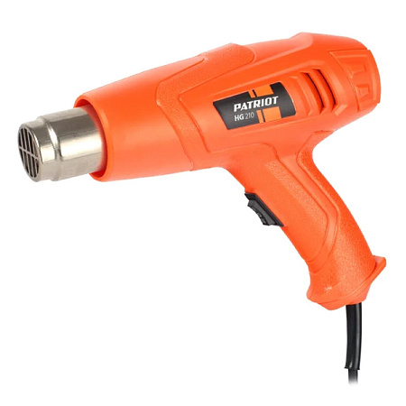 Фен строительный 2000Вт 300-500°С 300-500 л/мин 5 насадок HG 210 PATRIOT *1/10