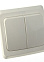 Выключатель "Этюд" СП 2кл. белый ВС10-002В *10/20