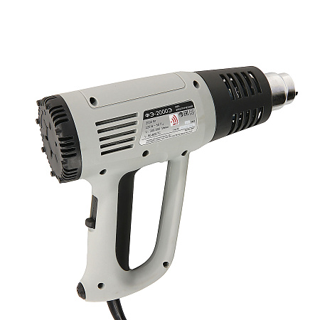 Фен строительный 2000Вт  60-600°С 300-500 л/мин 1 насадка ФЭ-2000Э ИНТЕРСКОЛ *1/10