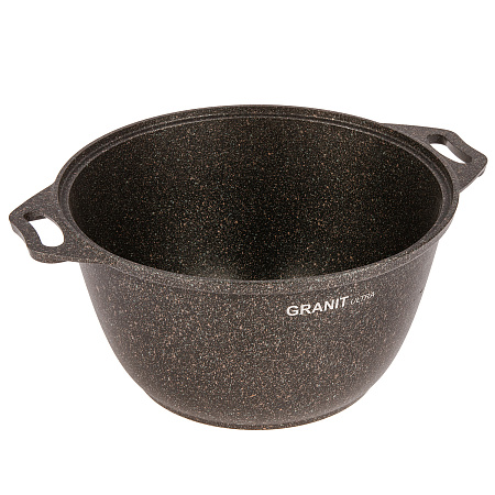 Кастрюля алюмин. антипригарная "Kukmara" "Granit ultra" original 4,0л Стекл.кр. кго42а *1/3