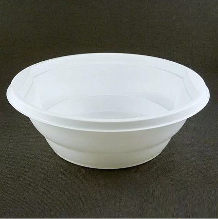 Одноразовая тарелка глубокая d153мм 0,5л "ПолиЭр" *50/1000