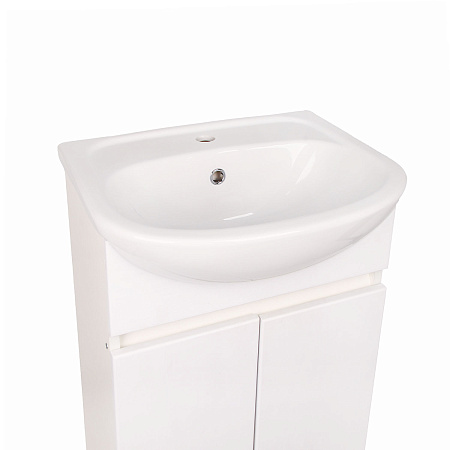 Тумба /BROZEX WOOD/ "Симпл 50" ясень белоснежный, с доводчиками *1