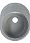 Мойка из искусственного камня овальная серая глянцевая AG3C3 570х465х180 AGATA *1