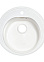Мойка из искусственного камня круглая белая глянцевая AG7C8 500х190 AGATA *1