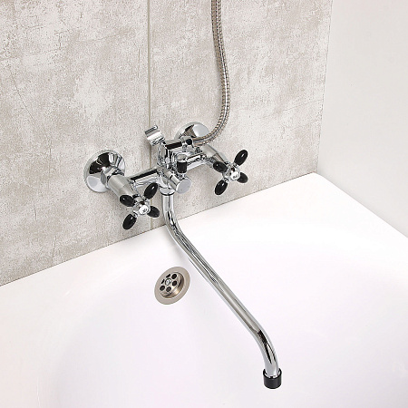 Смеситель д/ванны "Эверест"  В22-069 с 2 ручками *1/10