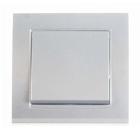 Выключатель "Бриллиант" СП 1кл. серебро 10А IP20 UNIVersal 7949612 *10/100