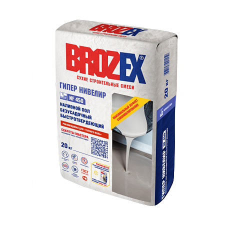 Ровнитель для пола NF-450 Гипер Нивелир 20кг BROZEX *1/56