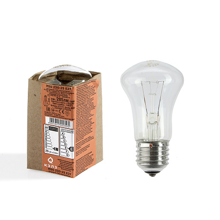 Лампа накаливания 25W Е27 груша 215-225V  *100