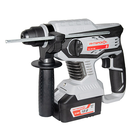 Перфоратор аккум. 18В 0-1400об/мин 0-5300уд/мин 2,2Дж1аккум 4АчЗУ АПИкейсБ/Щ ПА-24/18В ИНТЕРСКОЛ*1/5