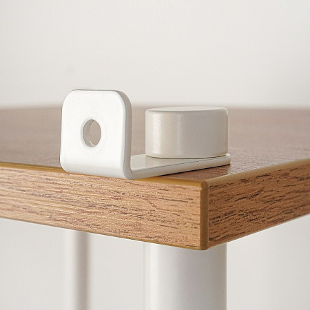 Вешалка напольная "Прихожая 34" "НеШкаф" с 4полками,в.2м,ш.0,83м,гл.0,37м Дер./Бел. ПРНШ 34 Б *1