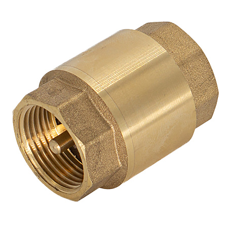 Обратный клапан 1/2"(Ø15) М/М CTM CBCVB012 (с латунным штоком) *1/50