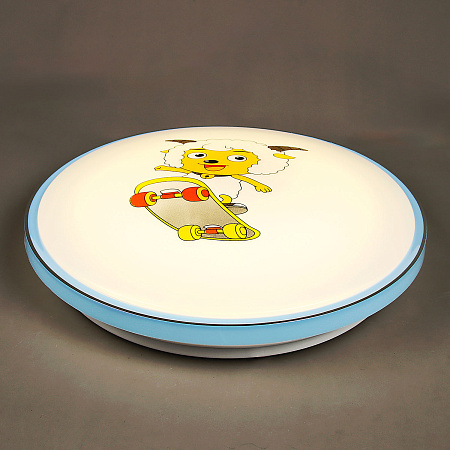 Светильник светодиодный акриловый 400мм 48W 8103/24W*2 02 BLU голубLED3р(т.и х.свет,смеш)S=10м2VERNER LIGHTING *1/10