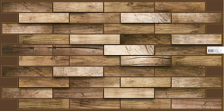 Панель стеновая ПВХ "ГРЕЙС" Дерево Орех (980*480 мм) *10