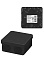 Коробка распаячная 8 вх. ОП 80х80х40мм 2-х комп.черная IP66 TDM SQ1401-2912 инд. штр-код *10/120