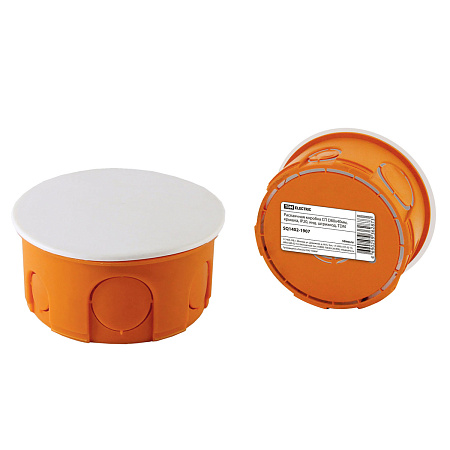 Коробка распаячная СП D80х40мм крышка IP20  TDM SQ1402-1907 инд. штр-код *1/10/175