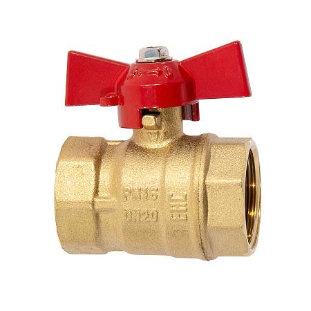 Кран шаровый 3/4" (Ø20) М/М бабочка STI 11Б27п1 (462) (аналог БМ583) *1/100