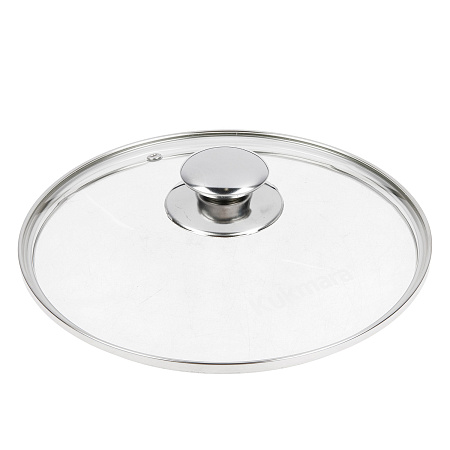 Кастрюля алюмин. антипригарная "Kukmara" "Мраморная" кофейный 3,0л Стекл.кр. кмк32а *1/3