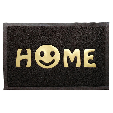 Коврик 40*60 см придверный "Home" пористый, коричневый "VORTEX" (арт.22405)  *1/20