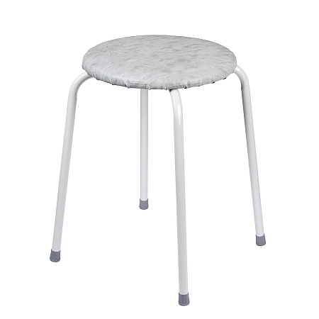 Табурет с мягким кругл.сидением, металл.опоры с dтруб 18мм "Легкий", цвета: "микс" Т270 "ЗМИ" *4