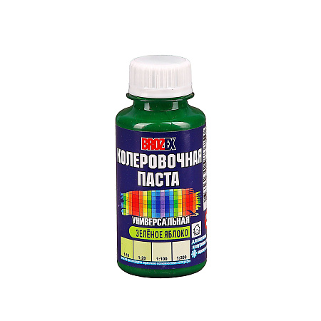 Колер паста зеленое яблоко №25 0,1 л BROZEX *6/108
