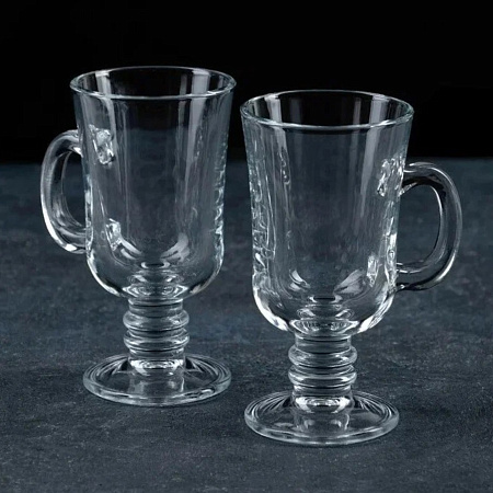 Набор кружек для глинтвейна стекло "ПАБ" 215мл 2шт 55341BT "Pasabahce" *1/12