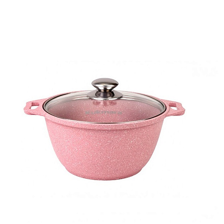 Кастрюля алюм. литая а/приг. Kukmara "Trendy style" Rose 3,0л Ст.кр. к31tsr *1/3