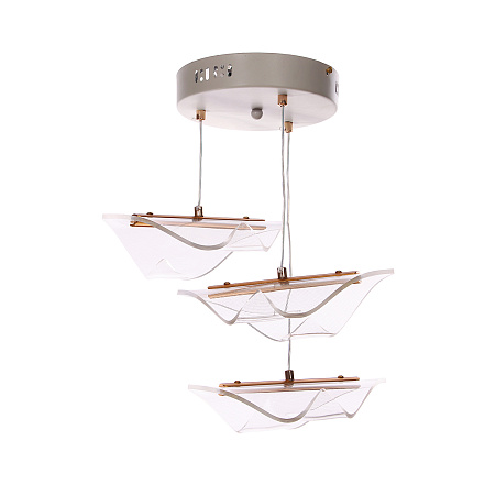 Люстра S2121/3 WT LED 3000К-6500К (h=800, d=360) б/пульта  VERNER LIGHTING *1