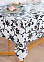 Клеёнка на нетканой основе "Dekorama" "Цветочный узор" черн. на белом фоне шир.1,40м 117 А *20