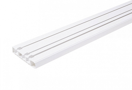Карниз потолочный шина 3-рядный Стандарт 2,4м в инд.уп (крючки+стопор) Легранд *5