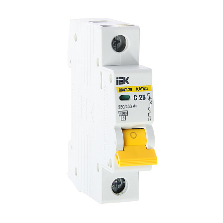 Авт.выкл. IEK ВА47-29 25А/1п 4,5кА х-ка С MVA20-1-025-С  *12/144