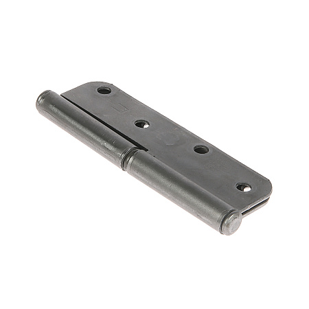 Петля накладная 110мм б/покрытия ПРАВАЯ (комплект 2 шт+саморезы) ДомоСтрой *10/50