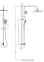 Стойка для душа с верхней лейкой RUSH Bella BL4535-116 хром *1/10