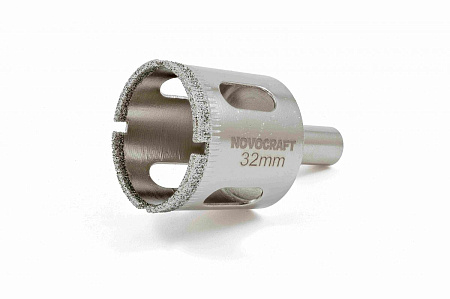 Коронка по стеклу/керамика  32мм алмазная (KAC032056301) Novocraft  *1