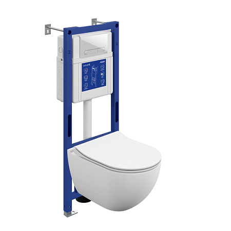 Инсталляция BRASKO SMART CO EO(унитаз, кр.slimDP+инст AQUA SMART, кн.ESTETICA плас. бел)Cersanit*1/6