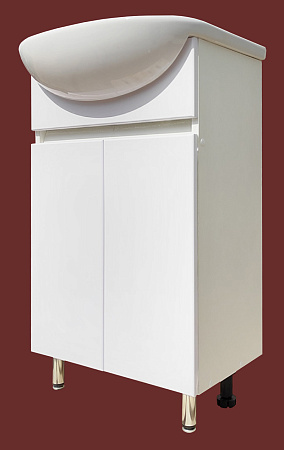 Тумба /BROZEX WOOD/ "Симпл 50" ясень белоснежный, с доводчиками *1