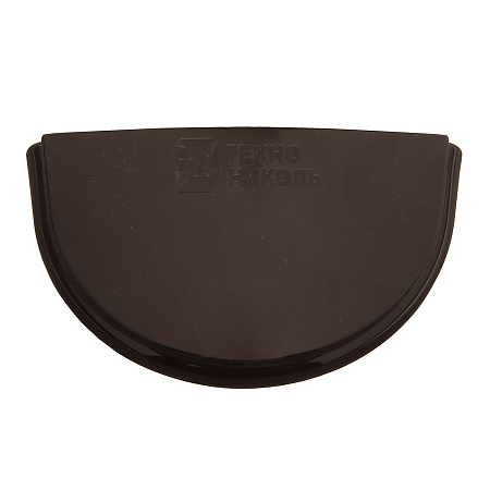 Заглушка желоба 120мм ТН (темно-коричневый) *10/120