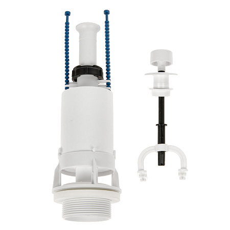 Арматура бачка (БЕЗ КЛАПАНА) белая (шток) пласт. ручка Уклад АС(110.00.14.0/110.00.00.0) *1/35