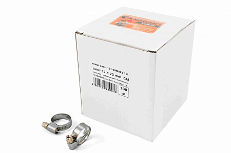 Хомут червячный 12-22мм (7/8") нерж. промтара CRAFTMATE *100/1200