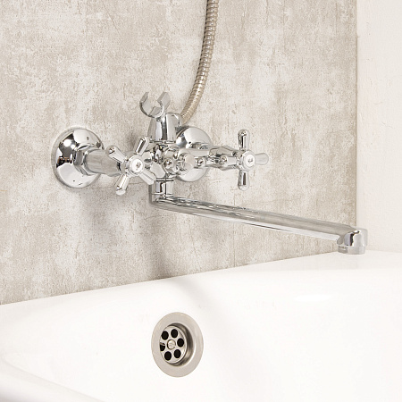 Смеситель д/ванны ROEGEN RP120B плоский излив, 27см *1/10