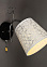 Бра N1944/1W BK+CH E27 1*40Вт (250*280*160)  VERNER LIGHTING *1