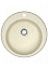Мойка из искусственного камня круглая бежевая матовая AGATA 30/Q2  (475мм)*1