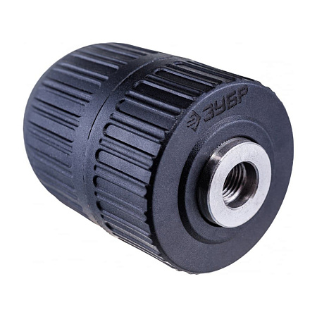 Патрон для дрели 13мм БЗП резьба 3/8" корпус пластик (2907-13-3/8) ЗУБР  *1/6/36