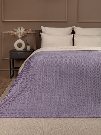 Плед 150*200см фланель жаккард зигзаг сиреневый TF FNZ DKLI3 050/2022 NC Absolute *1