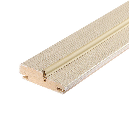 Коробка МДФ телескопическая Лиственница КАПУЧИНО 80*2050мм с УПЛОТНИТ.BROZEX-WOOD *2