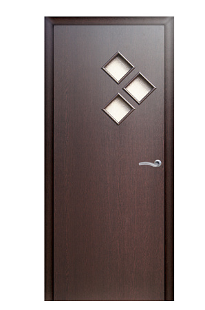 Дверь межкомнатная остеклённая "Стрела" Венге 600мм BROZEX-WOOD *1