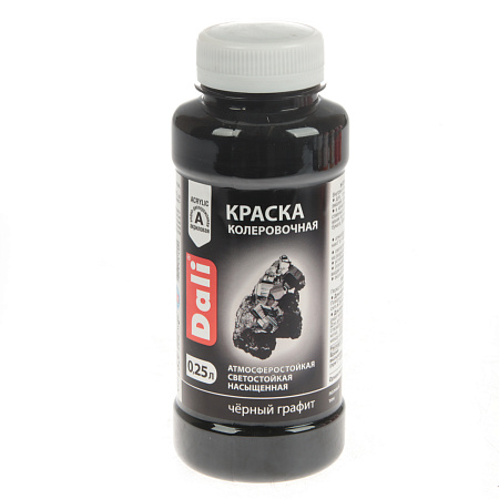 Колер краска черный графит 0,25 л ДАЛИ *1/12