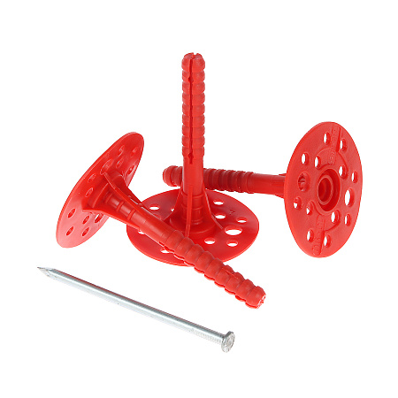 Дюбель для изоляции IZM  10,0х90 с металлическим гвоздем (30шт) BROZEX *1/20