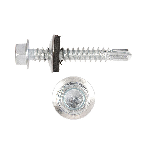 Саморезы кровельные BROZEX 5,5*32 цинк (10кг) промтара *10