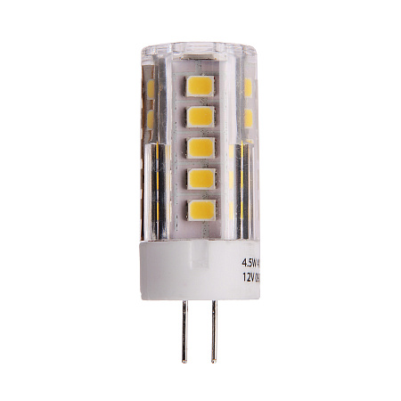 Лампа светодиодная капсульная 5W-12V G4 4К нейтральный Smartbuy *10/100/500